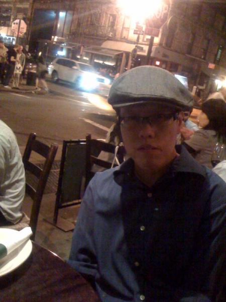 Jian Chen in a cafe