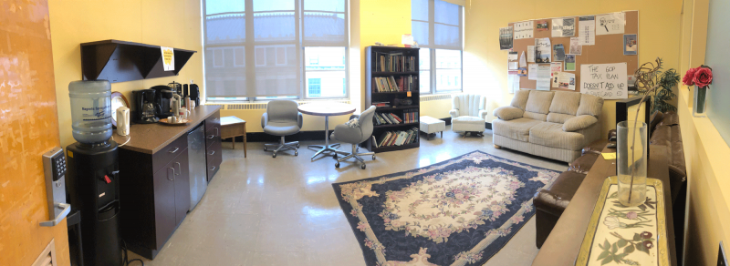 Graduate Lounge before remodel Graduate Lounge before remodel