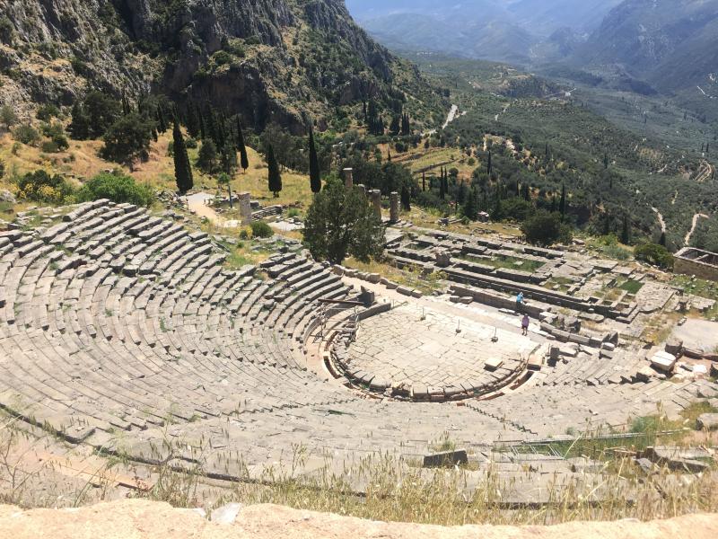 Archaeological ruins at Delphi