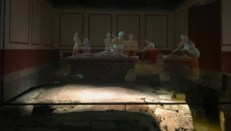 Photograph of museum surrounding Aquae Sulis Photograph of museum surrounding Aquae Sulis