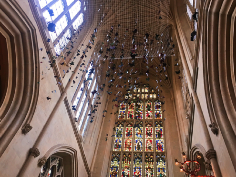 Photograph inside of Bath Abbey Photograph inside of Bath Abbey