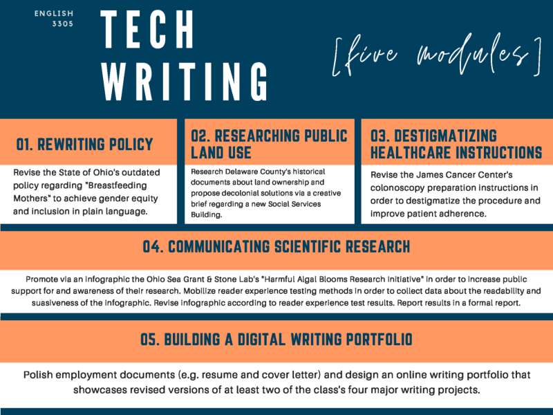English 3305 Assignment Infographic. More information in the caption