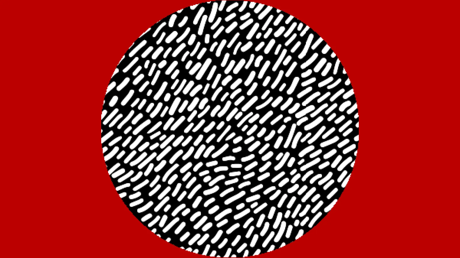 Black, white and red illustration