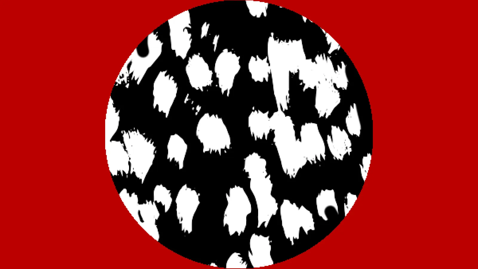 Black, white and red illustration