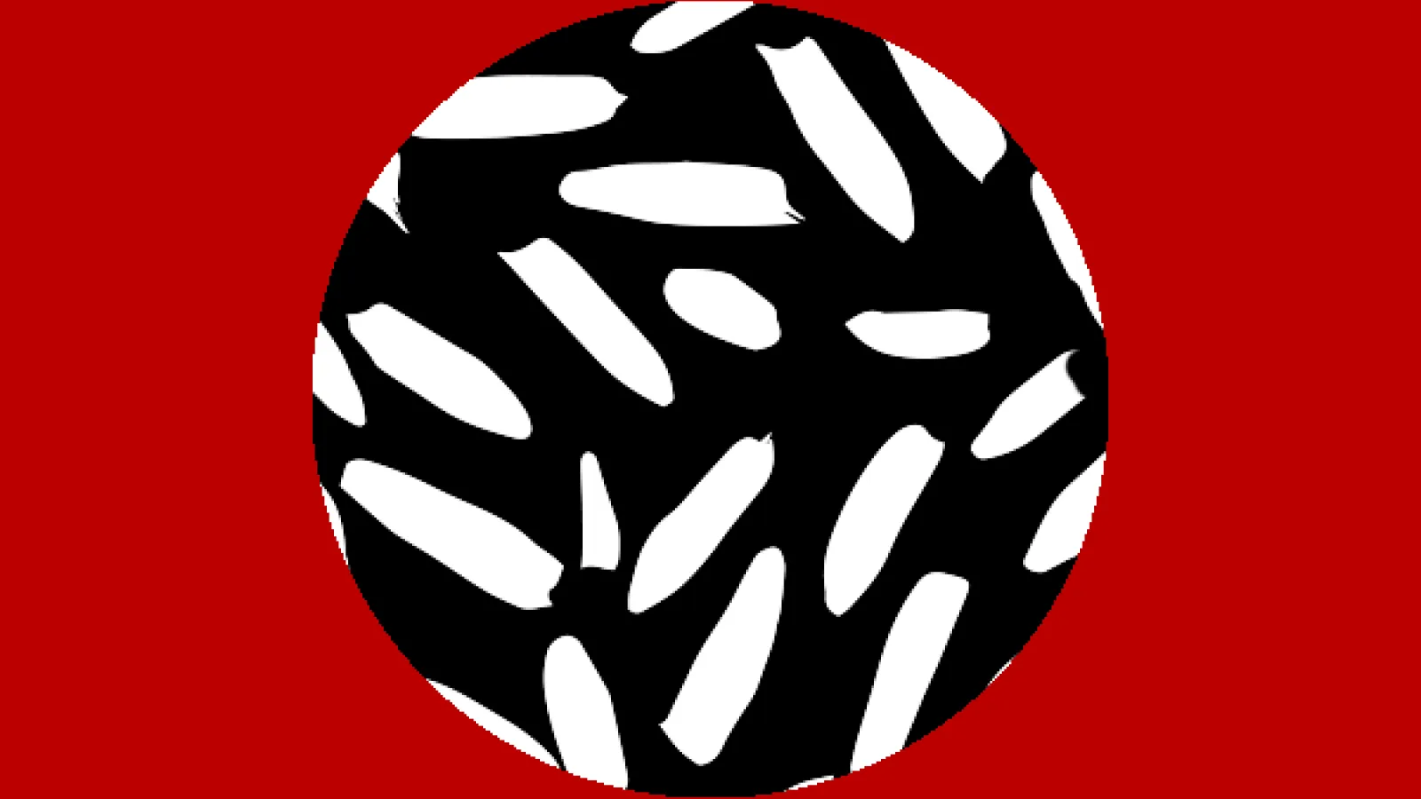 Black, white and red illustration