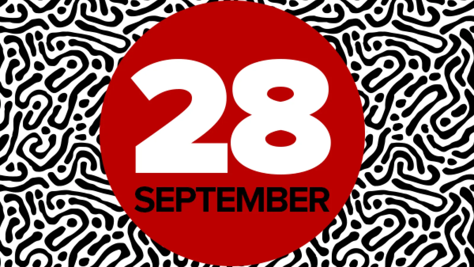 September 28th in red Circle