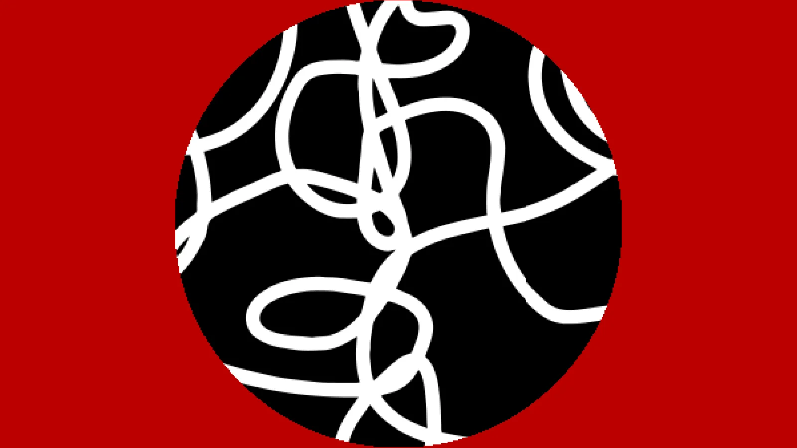 Black, white and red illustration