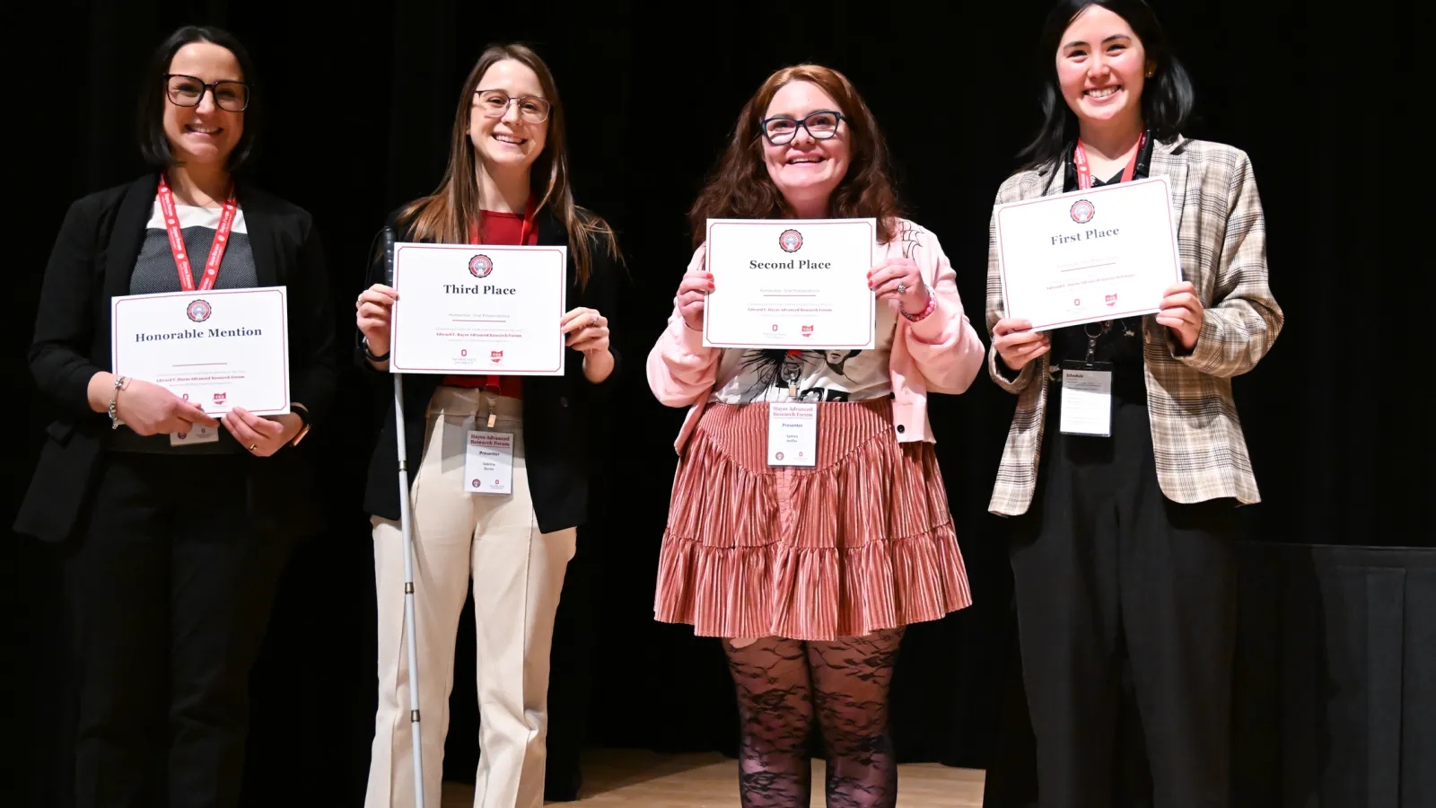 Sabrina Durso and other Hayes Forum Humanities winners