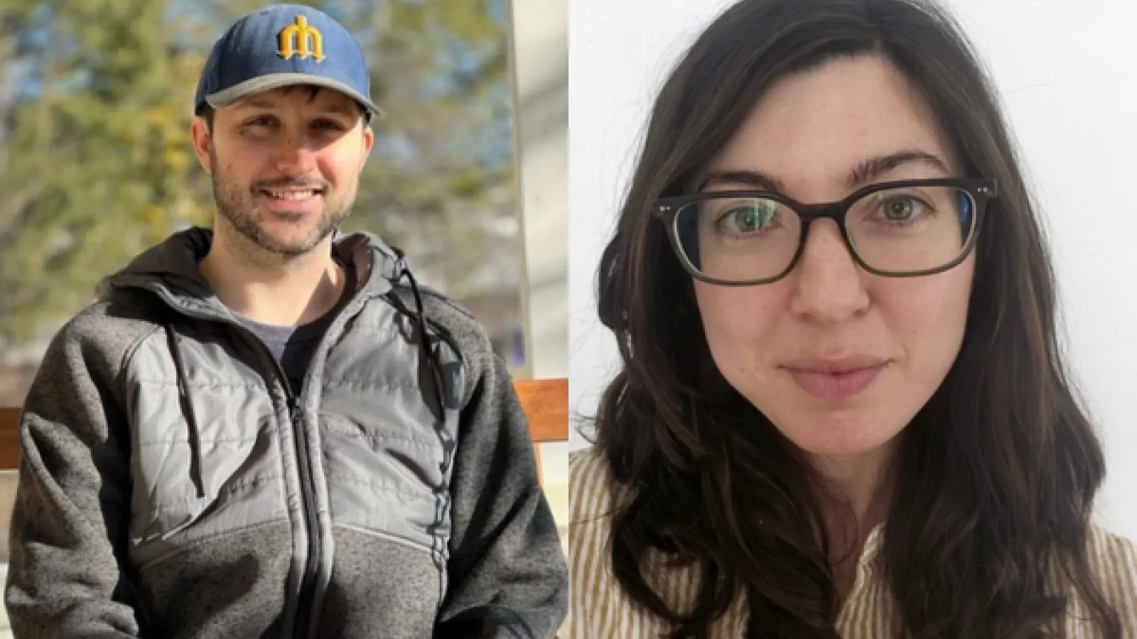 Left: Weston Morrow. Right: Allison Pitinii Davis.