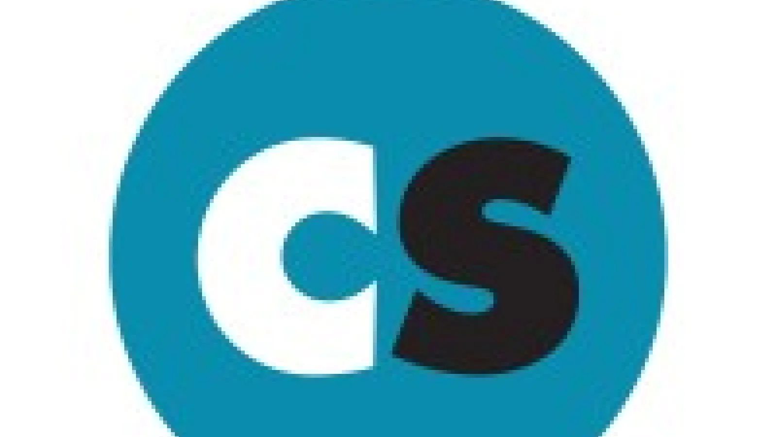 A blue circle has a white letter C and black letter S, with "CityScene Media Group" typed underneath.