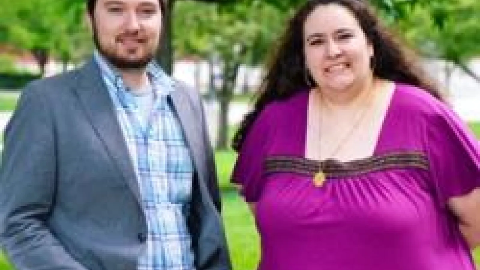 PhD candidates Leila Ben-Nasr and Adam Stier