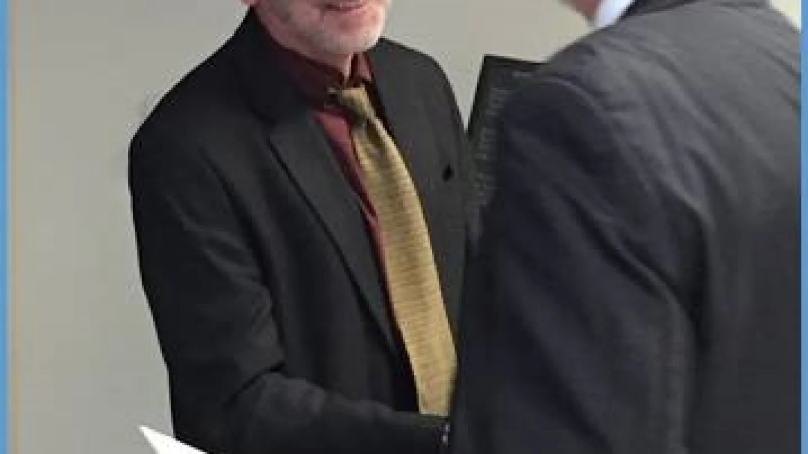 Brian McHale receiving an award