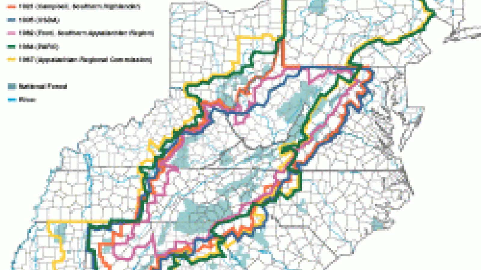 Map of Appalachia 