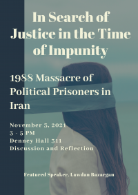 Poster for In Search of Justice in the Time of Impunity