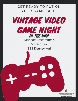Vintage Video Game Night Flyer