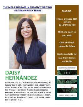 Flyer for Daisy Hernandez event
