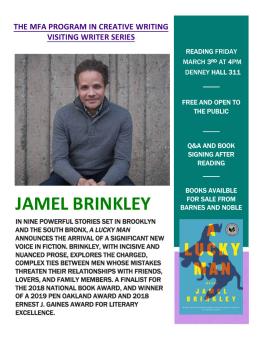 picture of James Brinkley with event description