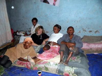 Sharing a meal in Lalibela, Ethiopia