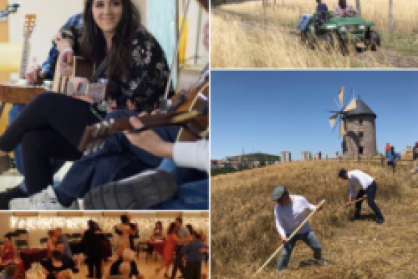 Image of students conducting fieldwork 