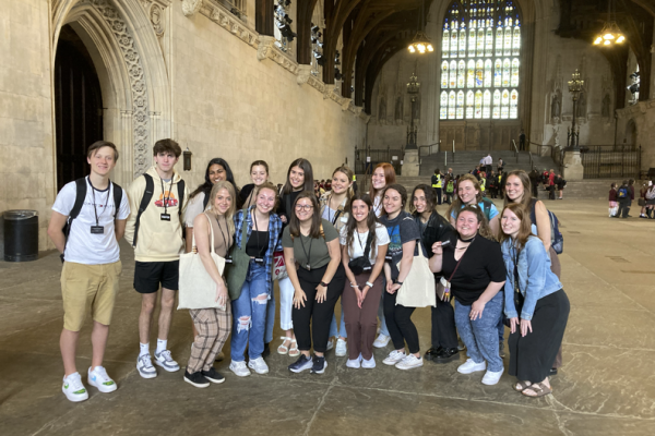 Students at Westminster Abbey