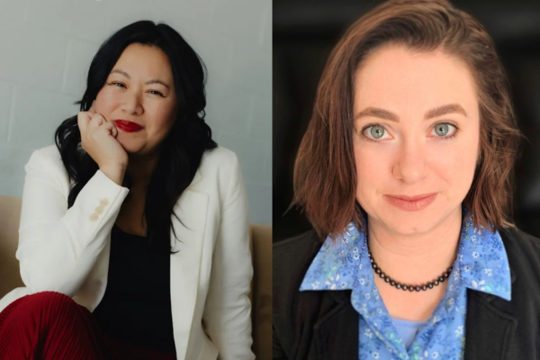 Left: Headshot of author Thao Thai. Right: Headshot of author Jess Everlee