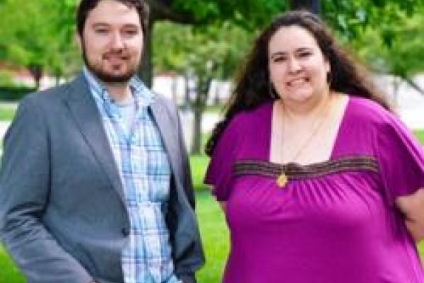 PhD candidates Leila Ben-Nasr and Adam Stier