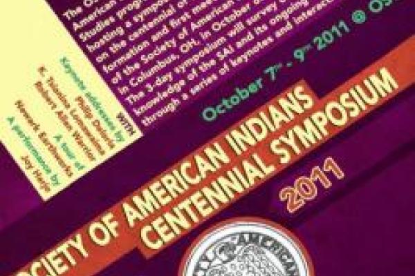 Society of American Indians centennial symposium flyer