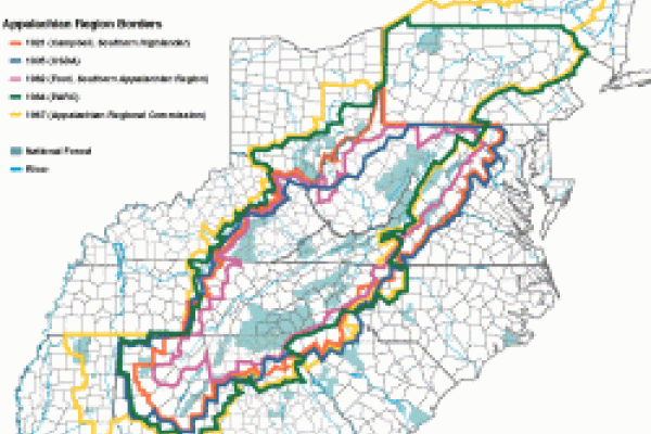 Map of Appalachia 